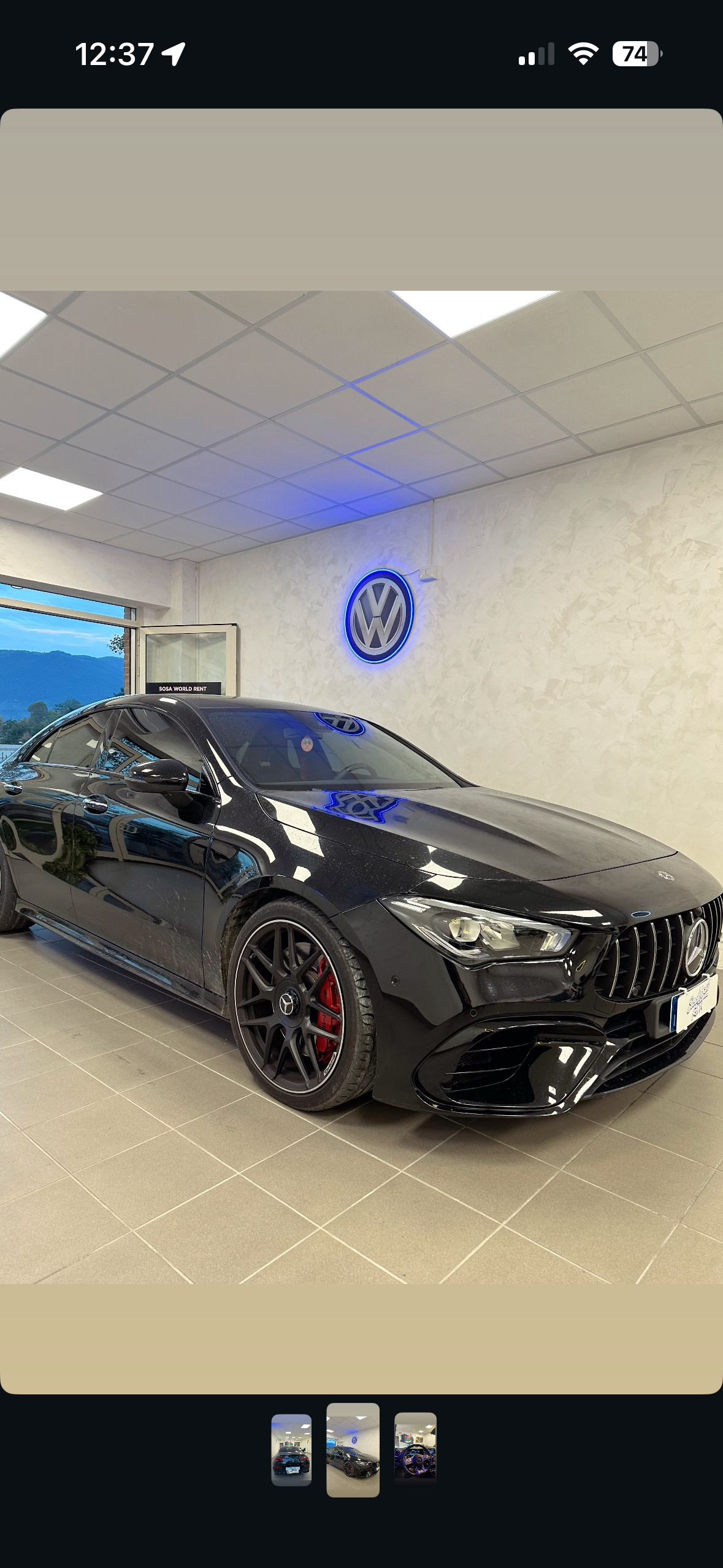 Mercedes-AMG CLA 45 S in noleggio Frosinone — SosaWorldRent